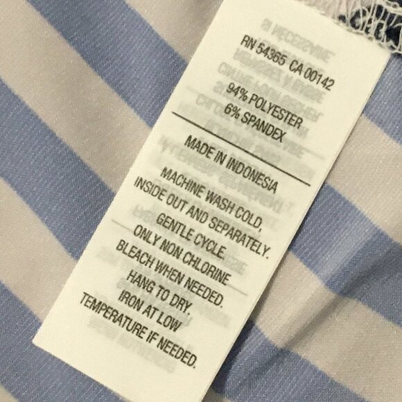 NWT Nygard Missy Indigo & Red Harlequin Striped Tassled Tunic Blouse - Picture 10 of 16